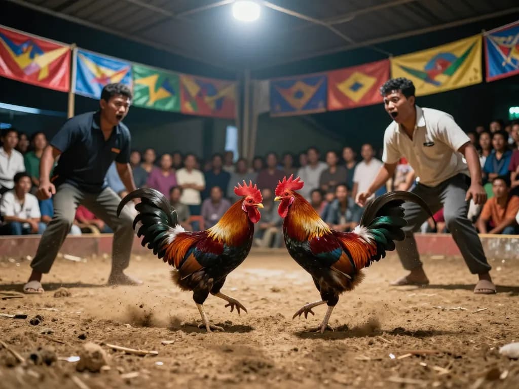 Xem những trận đấu đá gà thomo trực tiếp gay cấn tại đấu trường sống động, với những cuộc chiến gà đầy năng động.