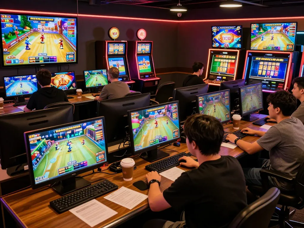 Engaged players experiencing the NOHU90 GAME dynamic on their devices in an online casino setting.