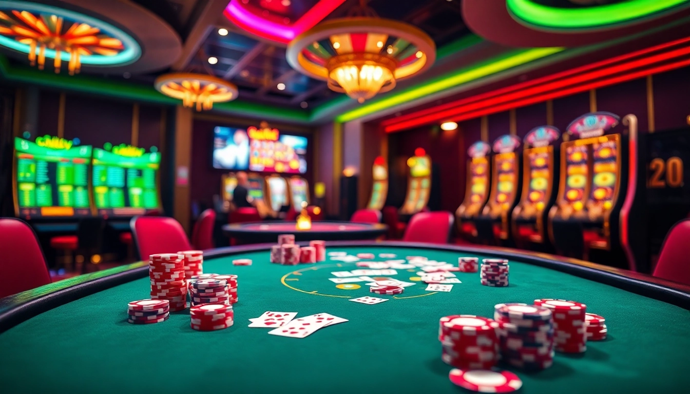 Experience the thrill of casino action with nk88 at an exciting poker table.