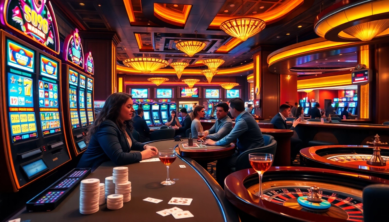 Experience the thrill of gambling at SumClub with players savoring upscale casino games.