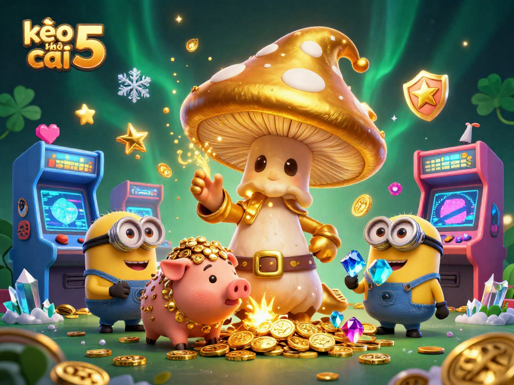 Spin to win with kèo nhà cái 5 in a vibrant, magical casino world of treasure seekers.