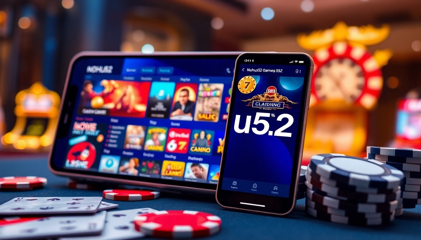 Nohu52 online gaming platform showcasing vibrant games and secure user experience.