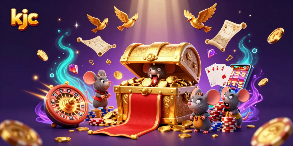 Experience the thrill of KJC with vibrant casino elements and dynamic characters in action.