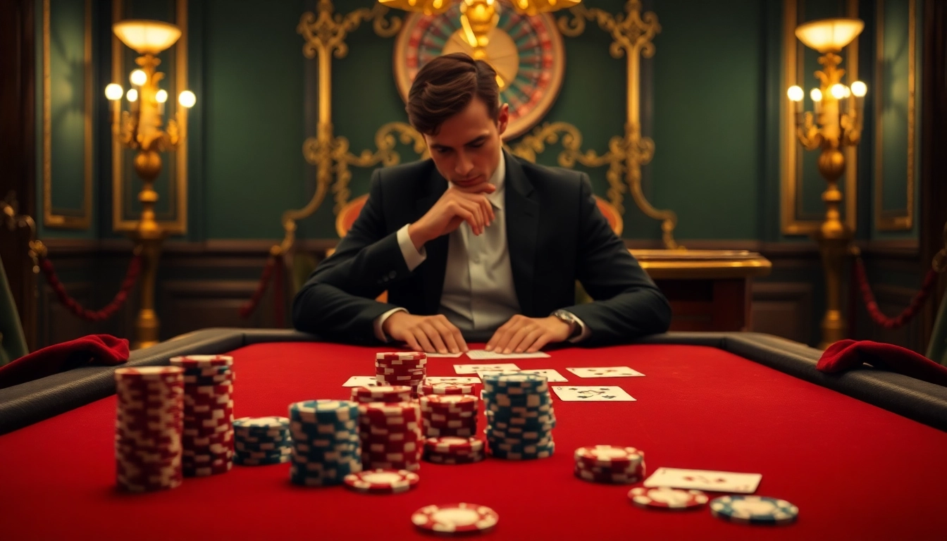 Experience high-stakes excitement at เว็บ soibet with a luxurious casino table, vibrant poker chips, and engaging gameplay.