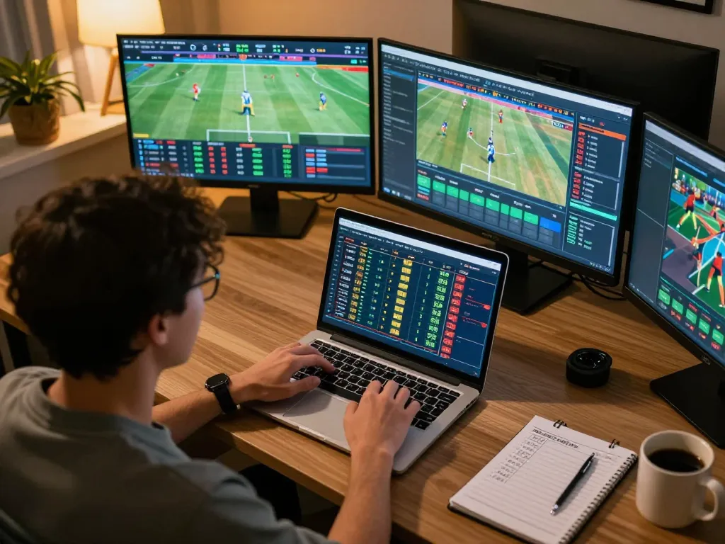 Engaging in strategic online sports betting on nk88 with multiple live event screens and analysis tools
