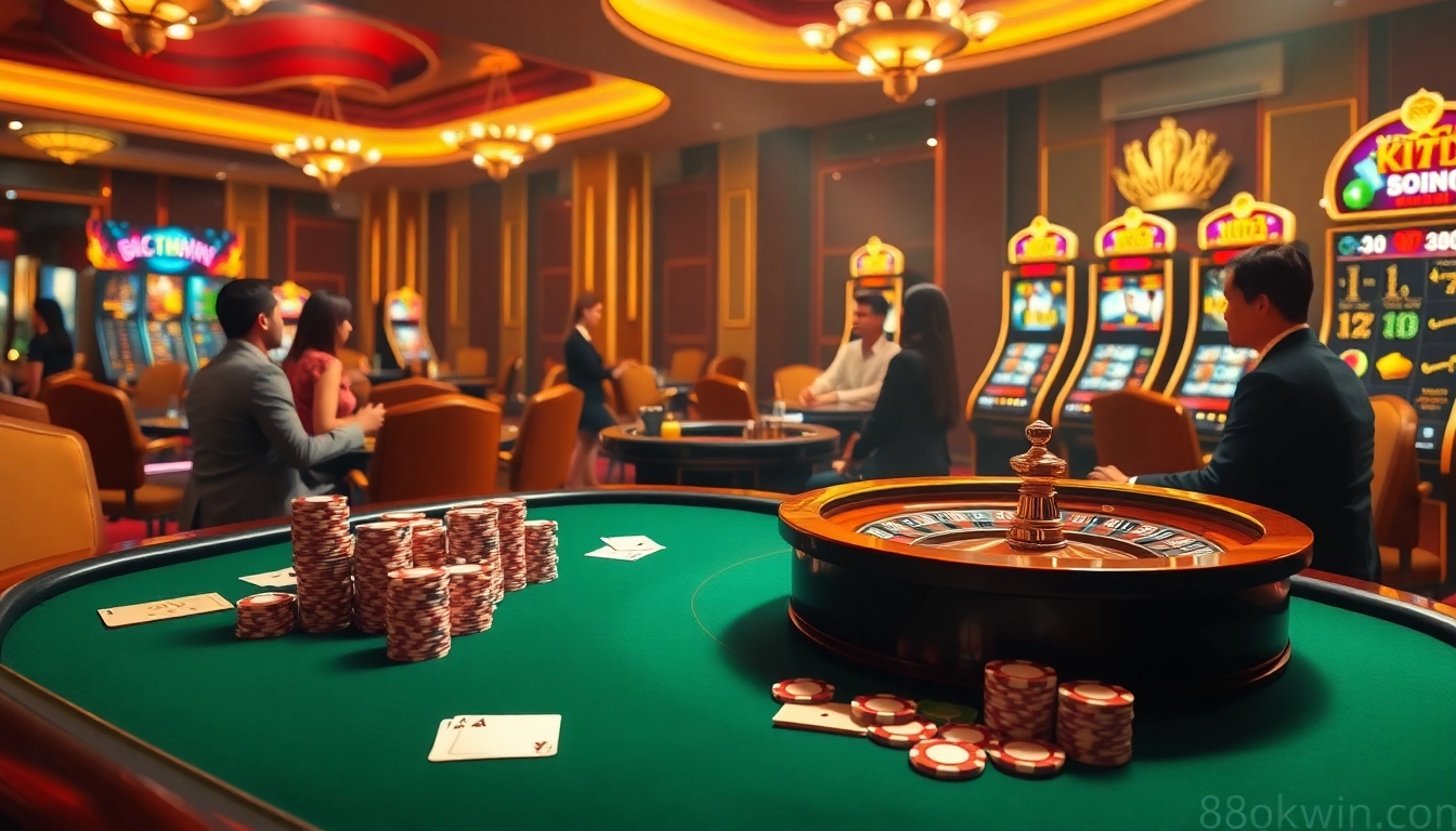 Experience thrilling online gameplay and vibrant casino visuals at 88okwin.com with poker, roulette, and slots.