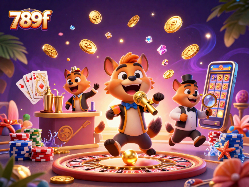 Experience thrilling gameplay at 789f with exciting jackpots and casino action in a dynamic casino scene.