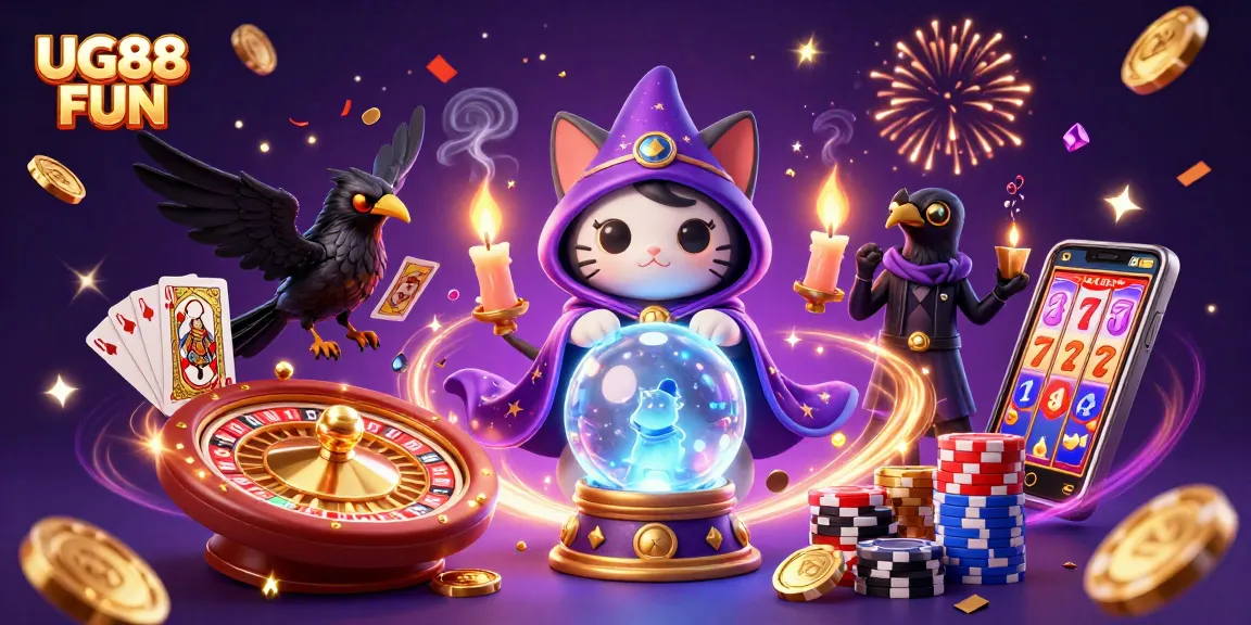 Engage in thrilling gameplay with UG88 FUN featuring mystic characters and exciting casino elements.