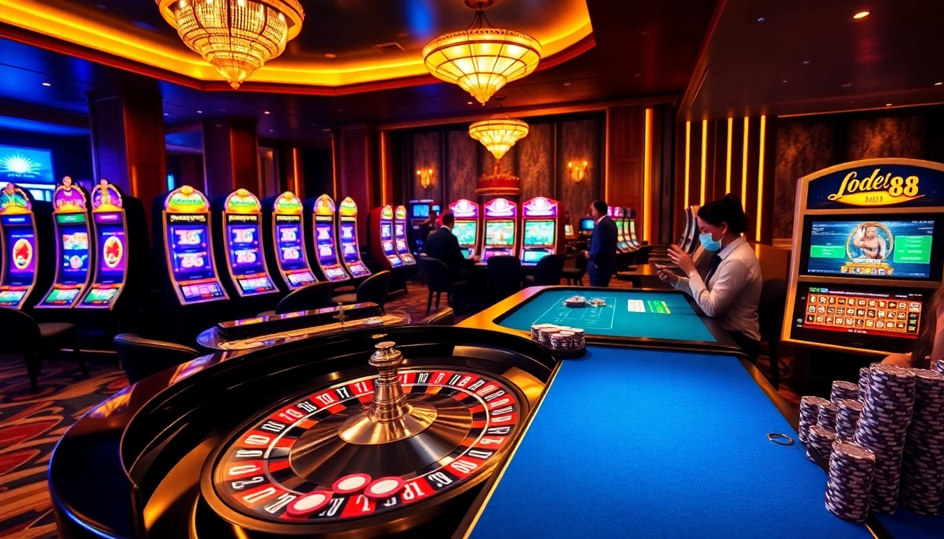 Experience thrilling gaming moments at lode88 with engaging online casino visuals and ambiance.