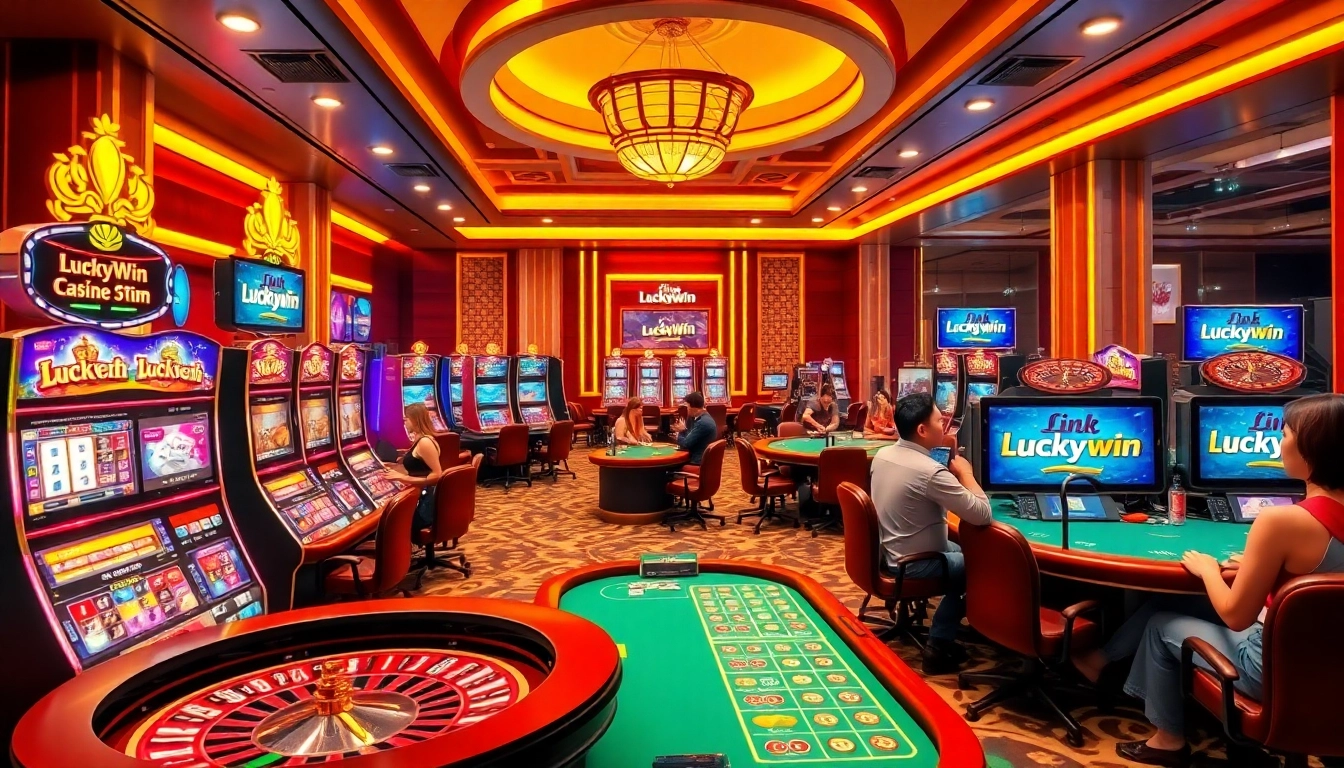 Players enjoying advanced gaming at Luckywin, emphasizing the Link Luckywin uy tín for secure betting.