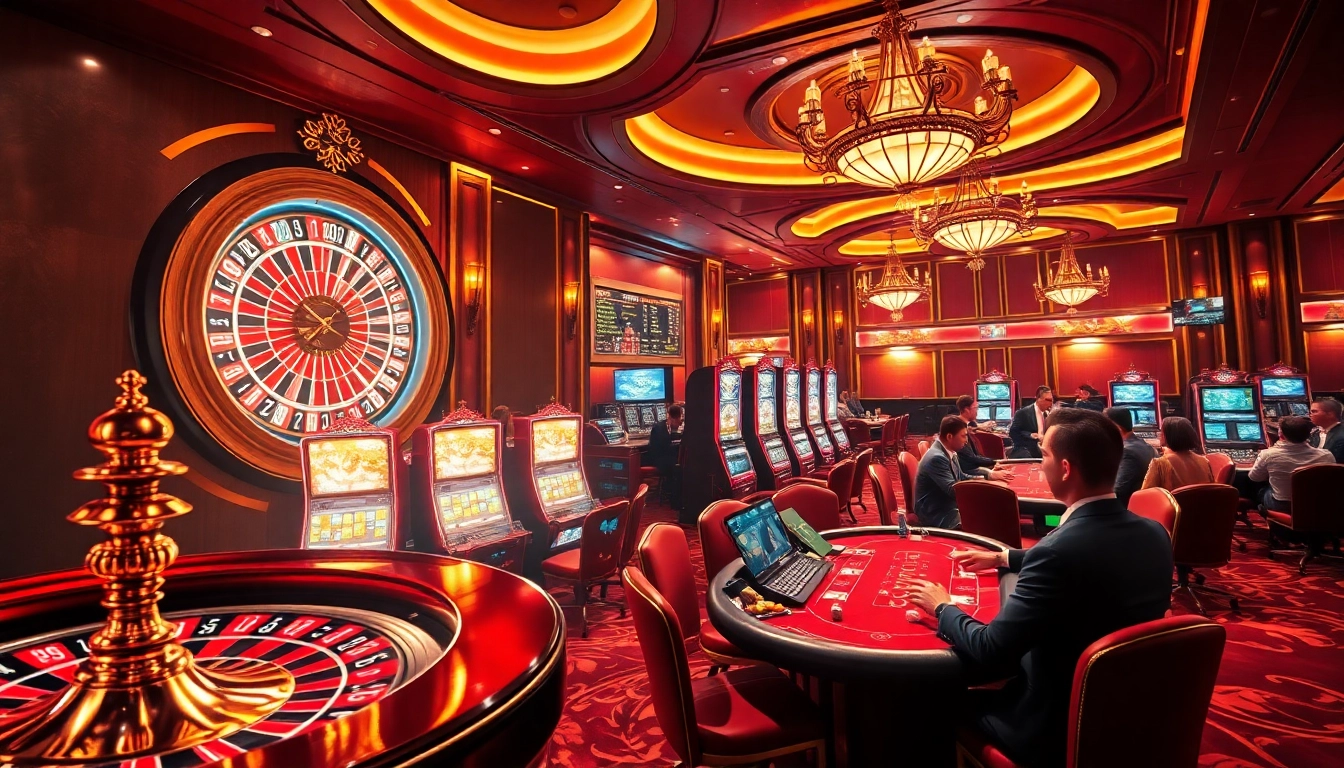 Experience high-stakes gambling action at https://kjc.se.net/ with exciting poker tables and a stunning roulette wheel.