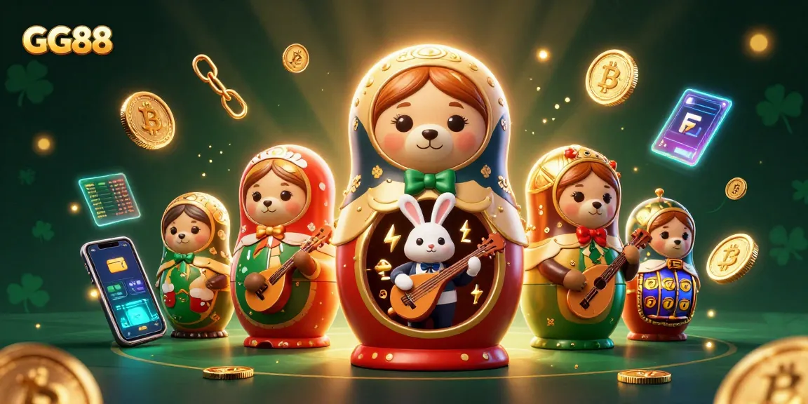 Play thrilling games at GG88 with enticing slot reels and dazzling dealer bears!