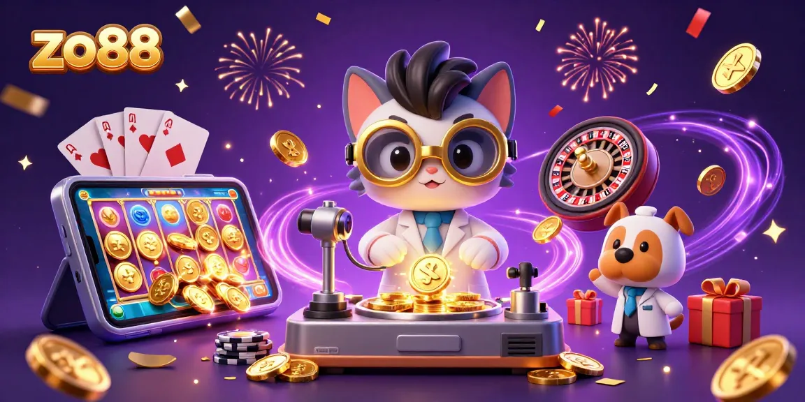 Experience exciting gameplay at zo88 with colorful slot machines and dynamic casino elements!