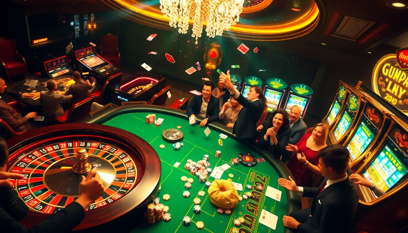 Experience the thrill of newphim in an opulent casino filled with exciting games and high stakes gambling.