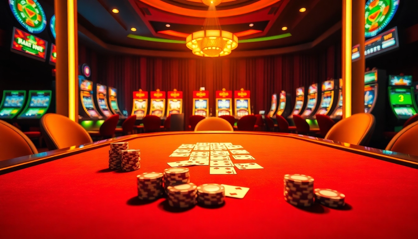 Experience the excitement of high-stakes gambling at https://88bet2026.com/ with an elegant casino scene featuring poker chips and cards.