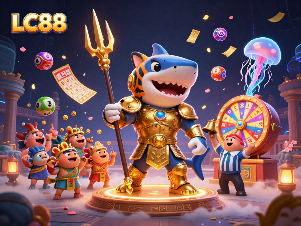 Play and win at LC88 with thrilling lottery balls and vibrant casino elements.