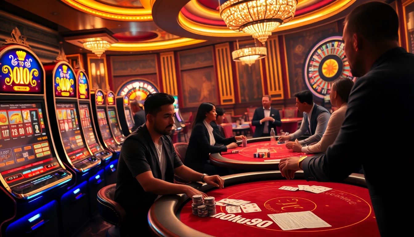 Experience thrilling gameplay action at nohu90 with vibrant casino tables and exciting moments.