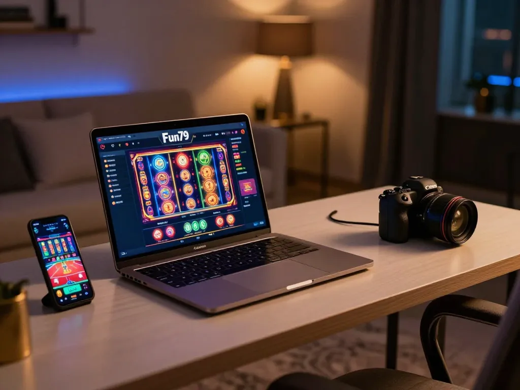 Experience Fun79 VIP online gambling with thrilling games in a cozy setup
