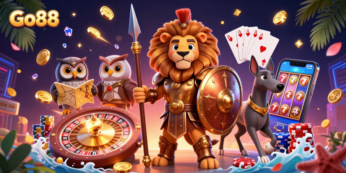 Unleash your fortune at Go88 with engaging casino games, featuring stunning characters and dynamic elements.