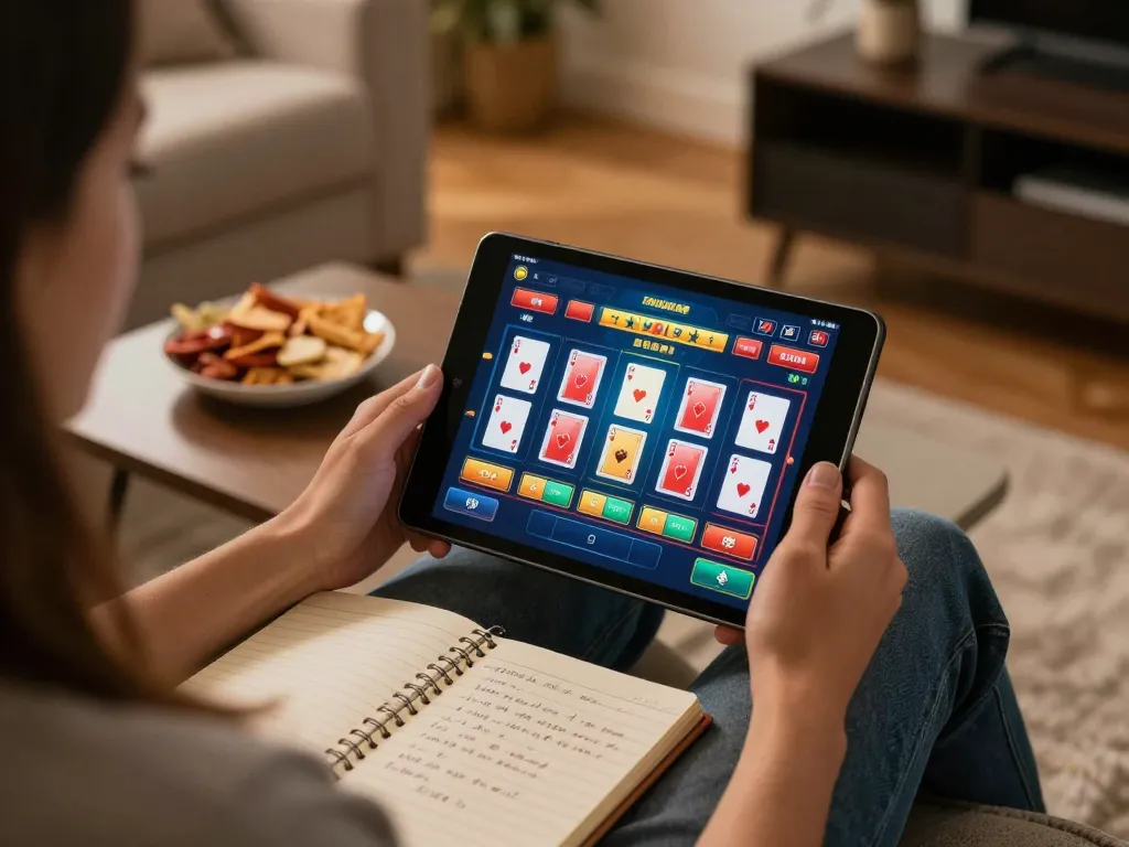 Experience online gaming thrills at https://f168.sarl/ with a cozy home setup, revealing strategy and engagement.