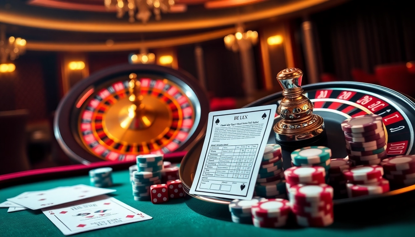 Experience exciting online gambling at https://8kbet.insure/ with vibrant roulette wheels and poker chips.