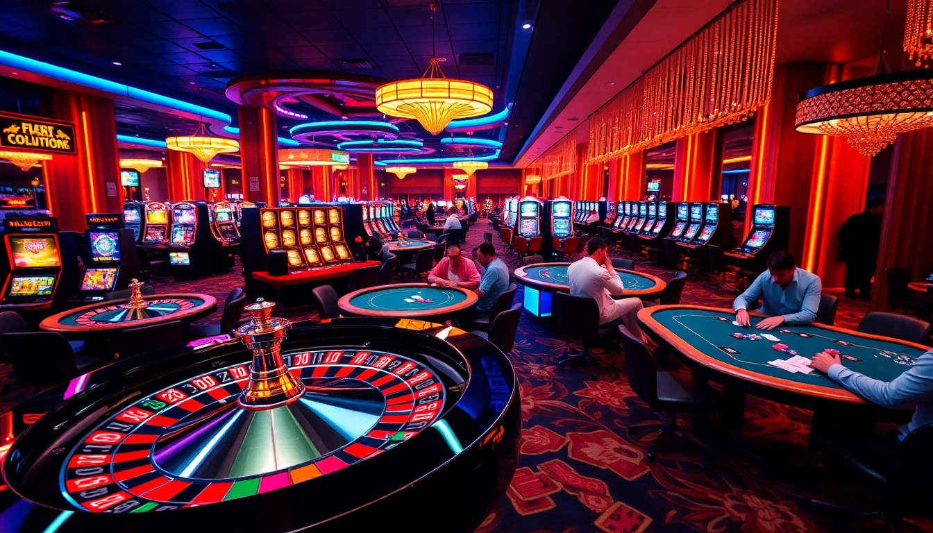 Experience the excitement of hitclub with vibrant casino scenes and engaging games.