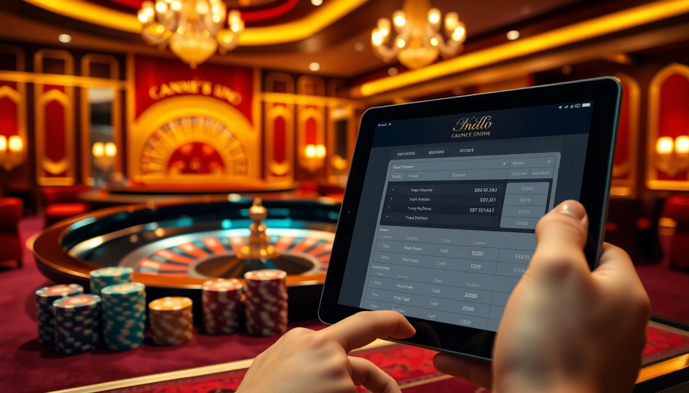 Experience Đánh Lô Đề Online excitement with an elegant casino scene featuring betting slips and poker chips.