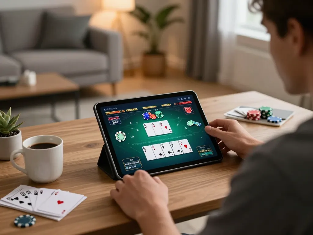 Engage in exciting online gambling at https://ok365.best/ with a player focused on poker strategy.