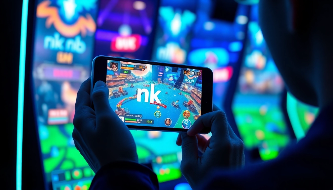 Immersive nk88 gaming interface with vibrant visuals and user engagement