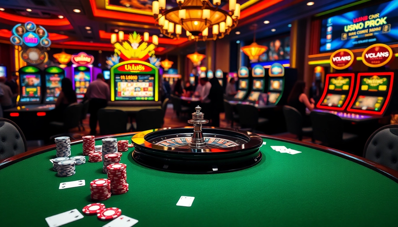 Experience the luxury of UUU88 casino gaming with vibrant slots and poker action.