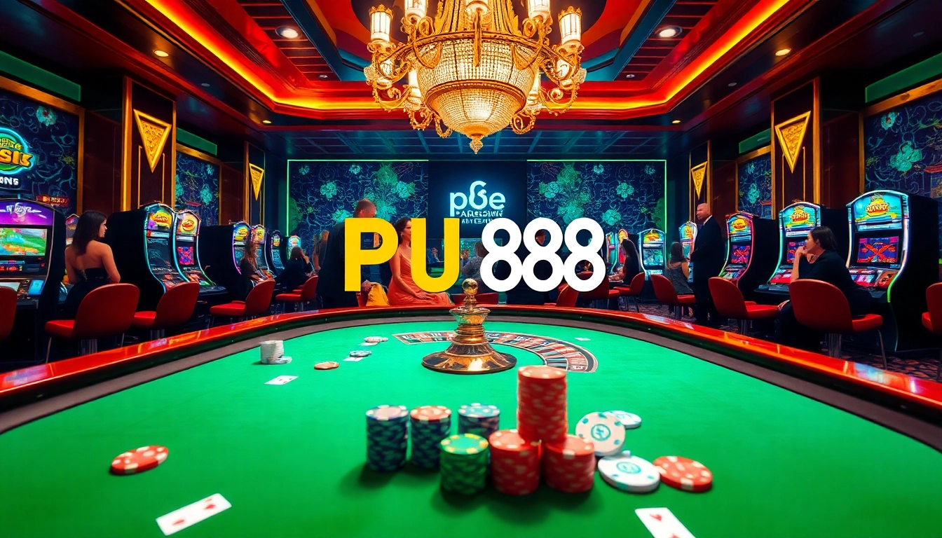 Excited players strategizing at a PU 88 roulette table in a luxurious casino setting.