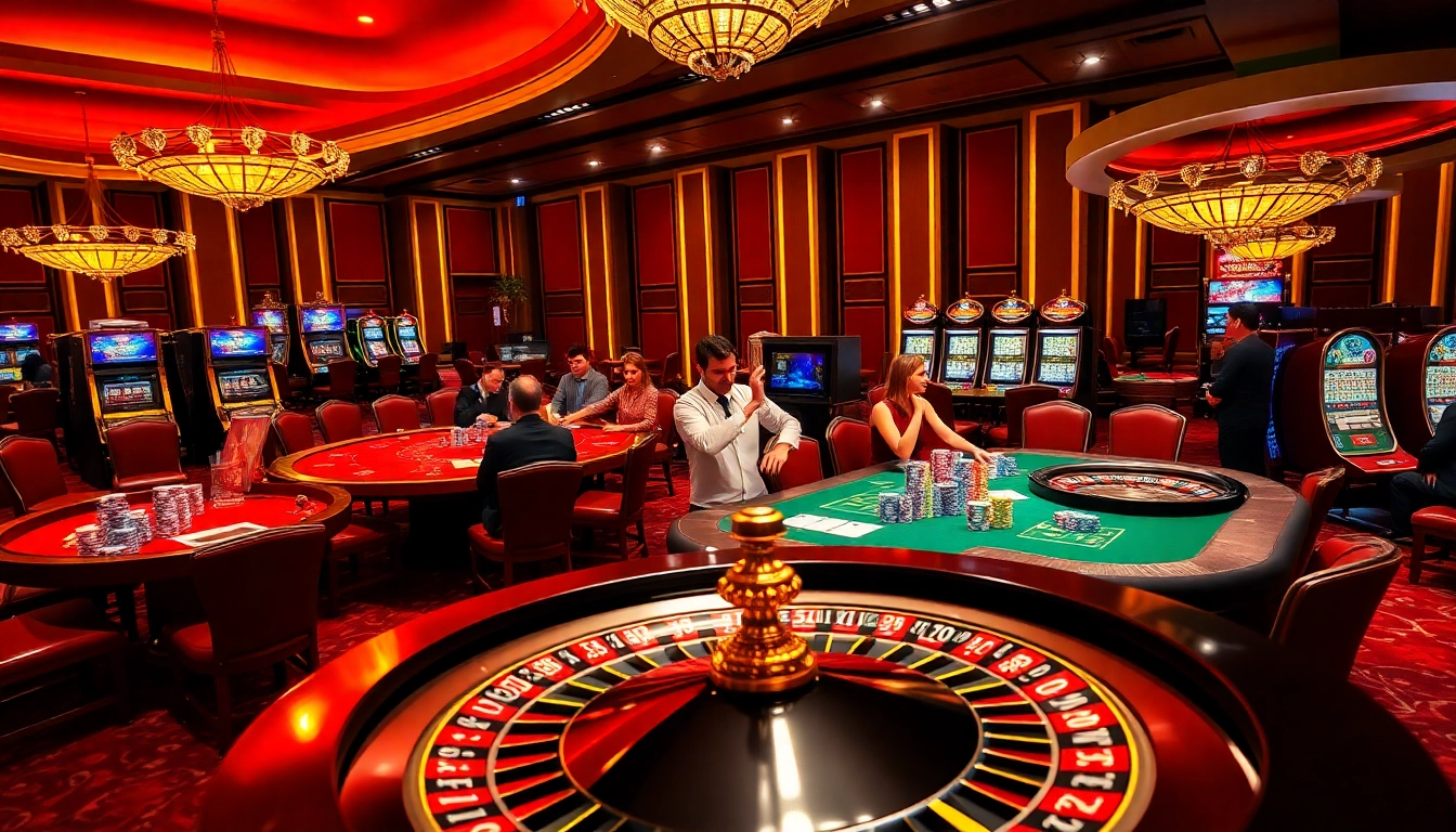 Players betting strategy at 88vv.jpn.com with poker chips and roulette wheels in an upscale casino.