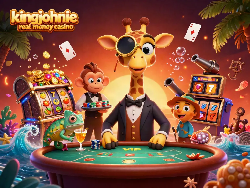 Experience thrilling moments at kingjohnnie real money casino with vibrant characters and dynamic gaming elements.