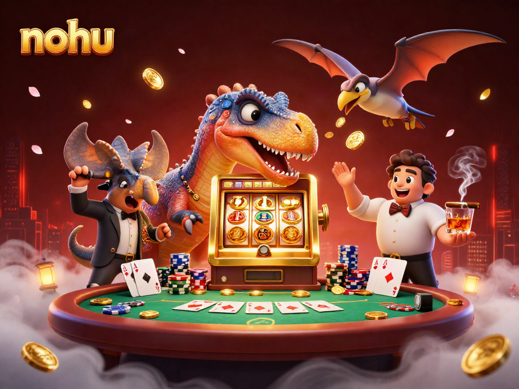 Catch golden jackpot coins as nohu celebrates a winning slot moment.