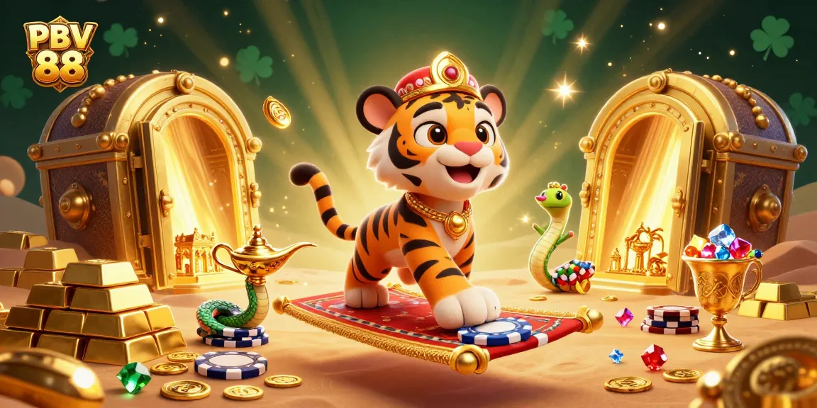 Experience the thrilling PBV 88 casino adventure with rich visuals and dynamic elements in a vibrant scene.