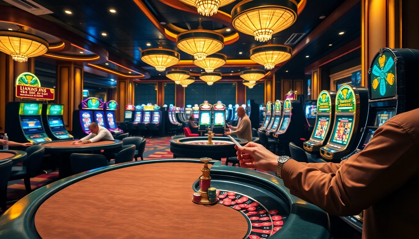 Engaging players explore the hidden wiki in an elegant casino setting.