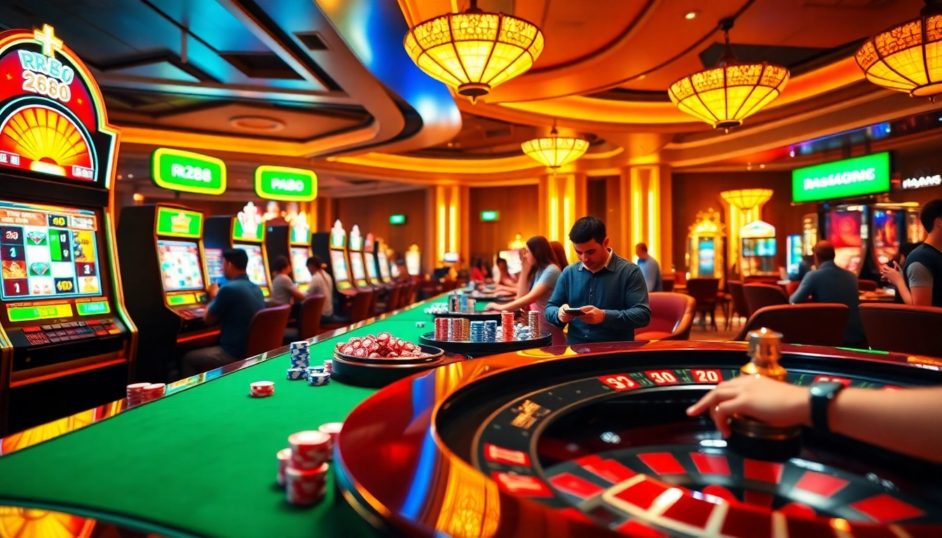 Experience thrilling online gambling with rr88.pizza featuring vibrant casino elements and engaging games.