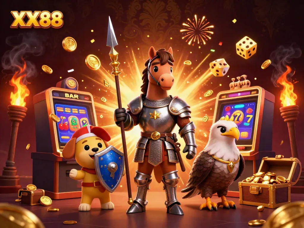 Engage with exciting slot action at XX88 with colorful graphics and vibrant casino scenes.