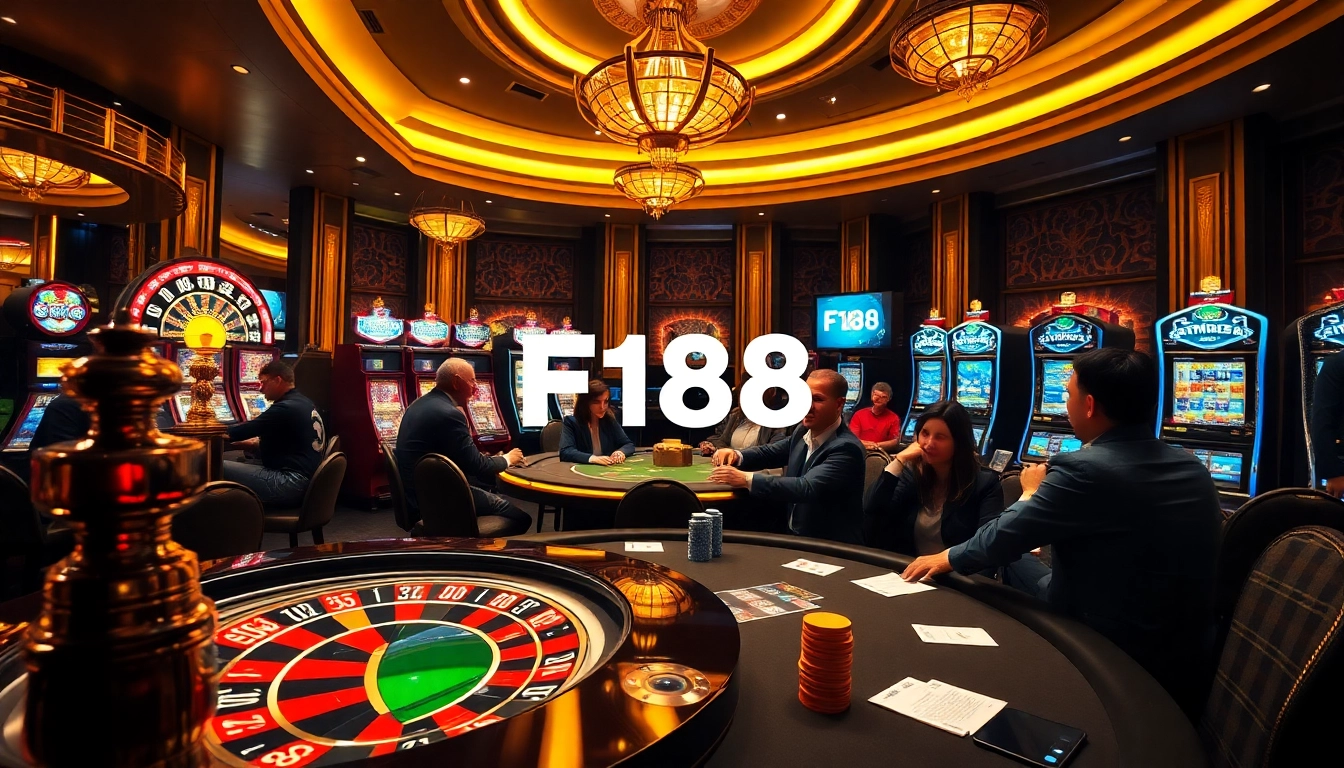 Experience thrilling gameplay at F168 with high-stakes poker and vibrant slot machines.