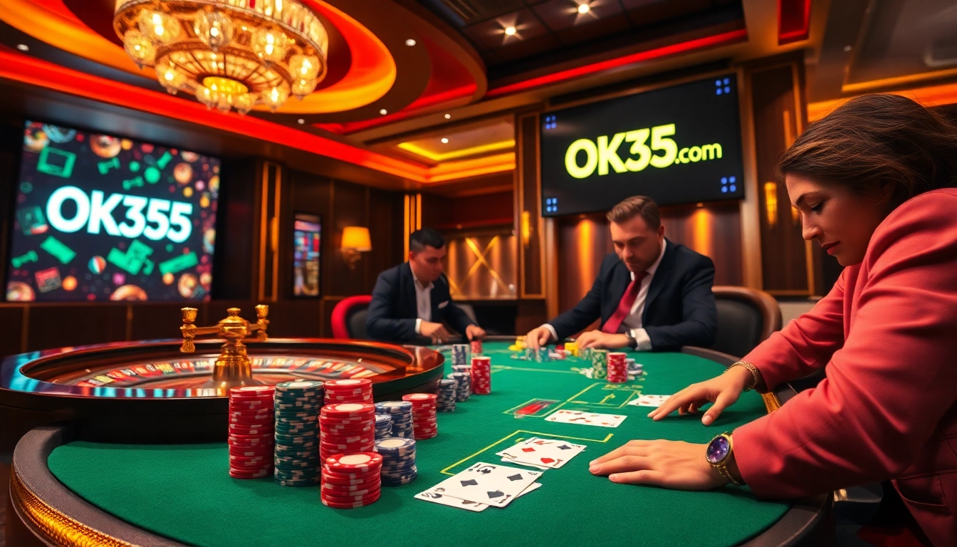 Experience thrilling poker action and gaming excitement at ok365 com with vibrant casino visuals.