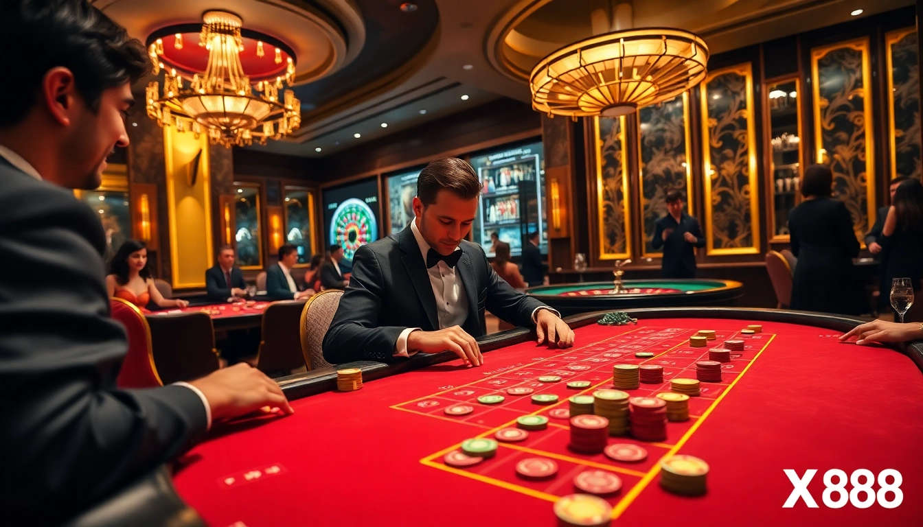 Experience Baccarat excitement at XX88 with vibrant tables and thrilling casino action.