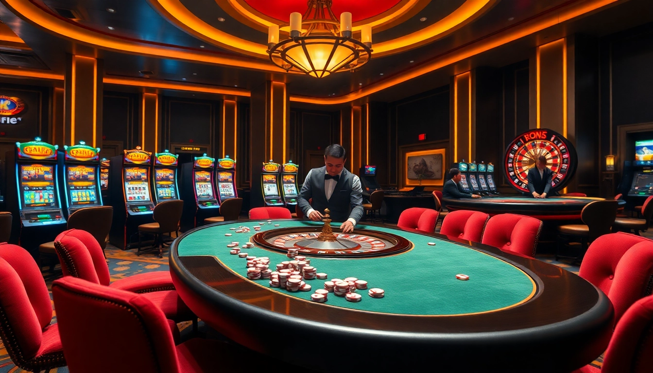 Experience thrilling casino gaming at https://tv88.network/ with an elegant gaming table and vibrant atmosphere.