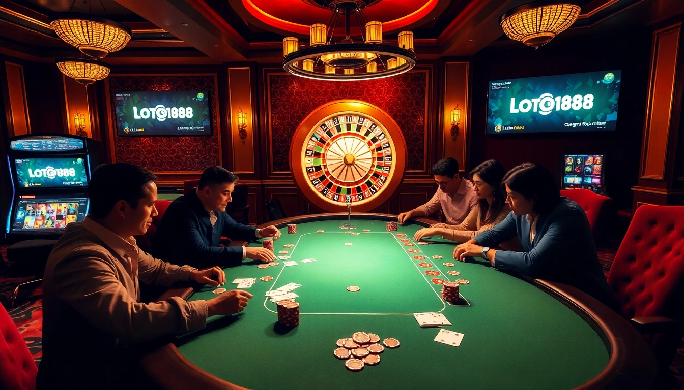 Feel the thrill at loto188.gb.net's captivating casino atmosphere with poker and roulette.