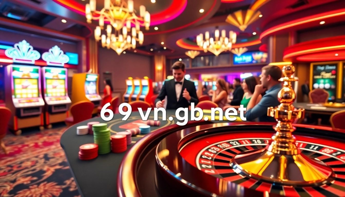 Experience thrilling gameplay at 69vn.gb.net with vibrant casino gaming tables and exciting slot machines.