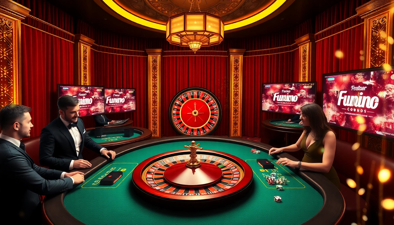 Experience the thrill of gaming at Fun88.com with vibrant roulette and poker tables.