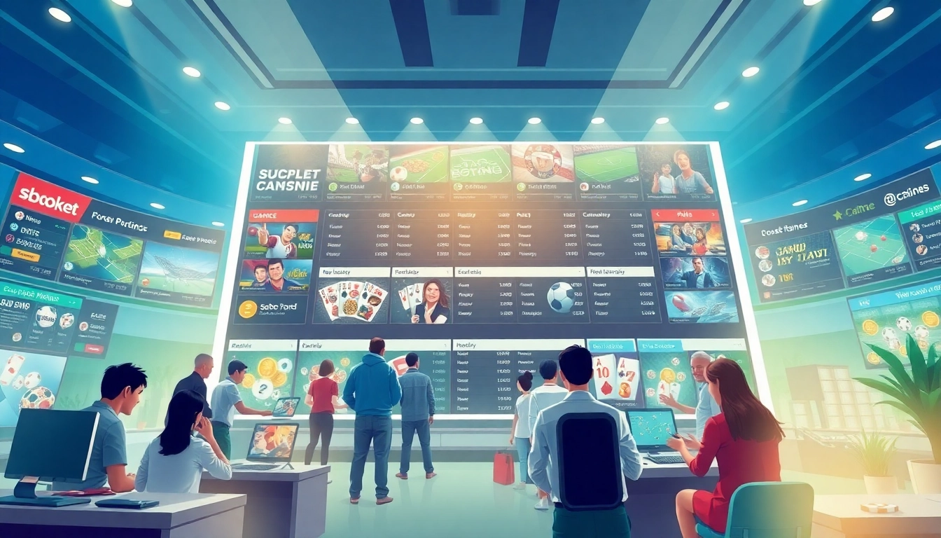 Engaging online betting interface for sbobet.dance showcasing diverse gaming options.