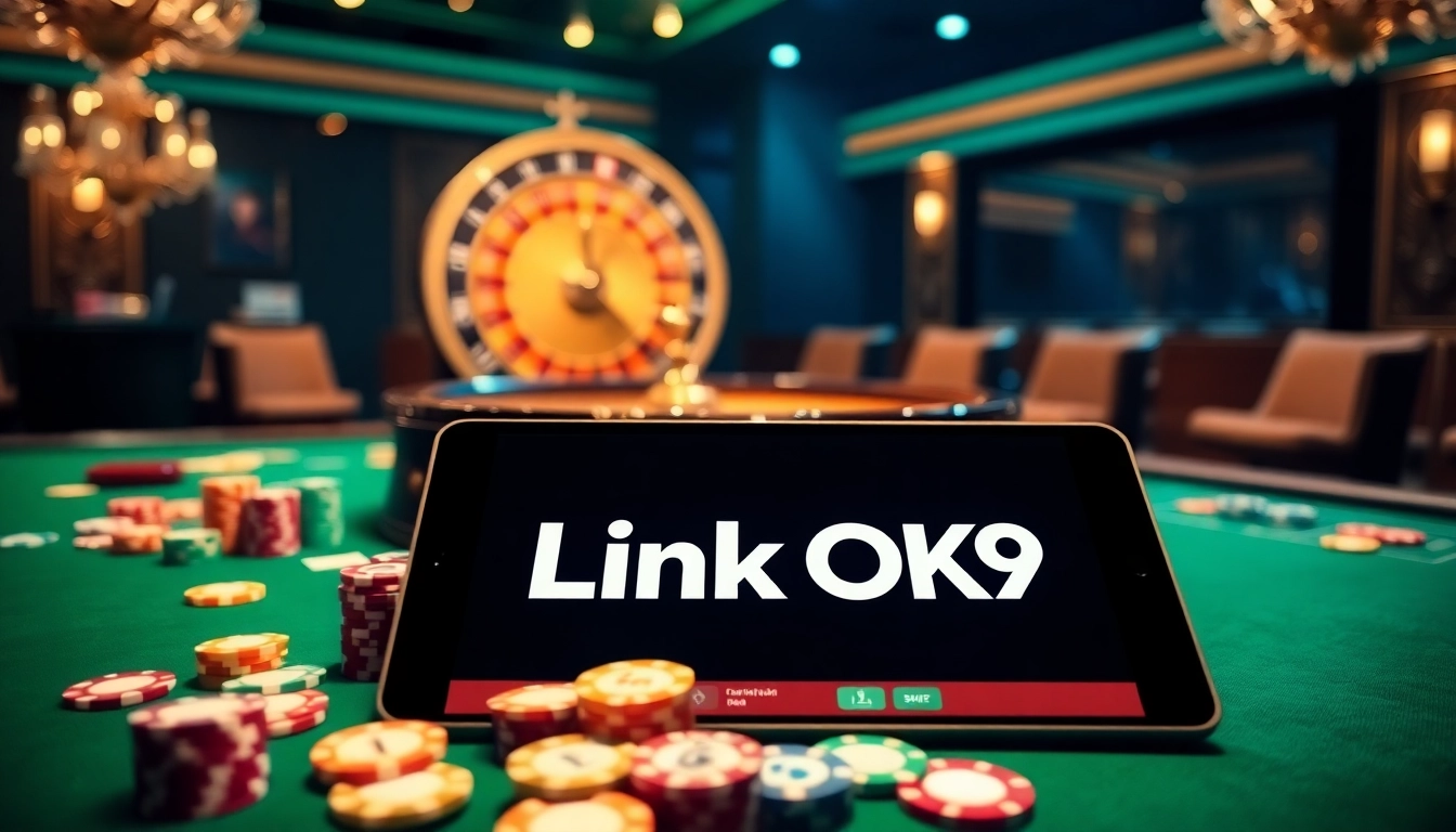 Entering the vibrant casino world with Link OK9, a dynamic gaming and betting experience.