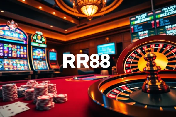 Engage with thrilling gaming experiences at RR88 Casino, featuring vibrant tables and exciting slot machines.