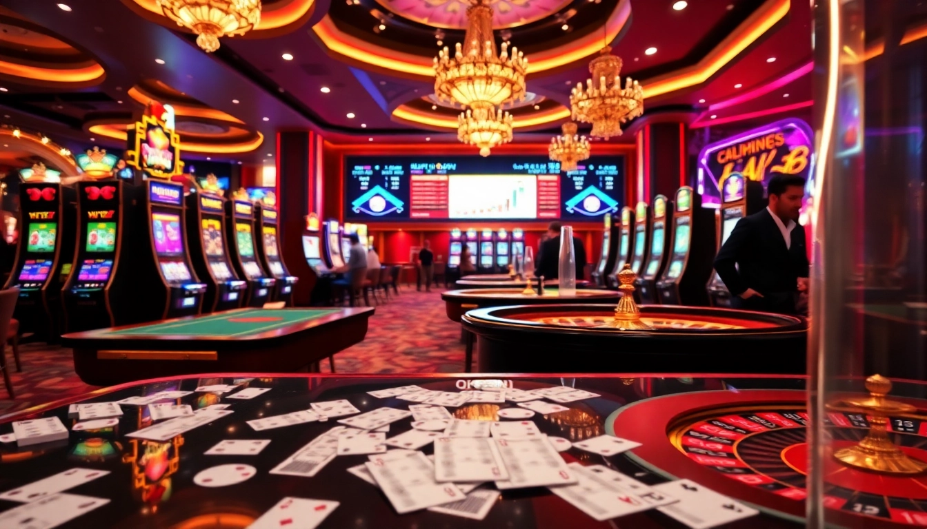 Experience thrilling gameplay at okfun com with dynamic gaming tables and vivid slot machines.